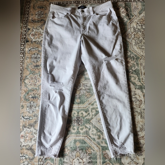 LuLaRoe Women's White Ankle Jeans - Picture 1 of 4